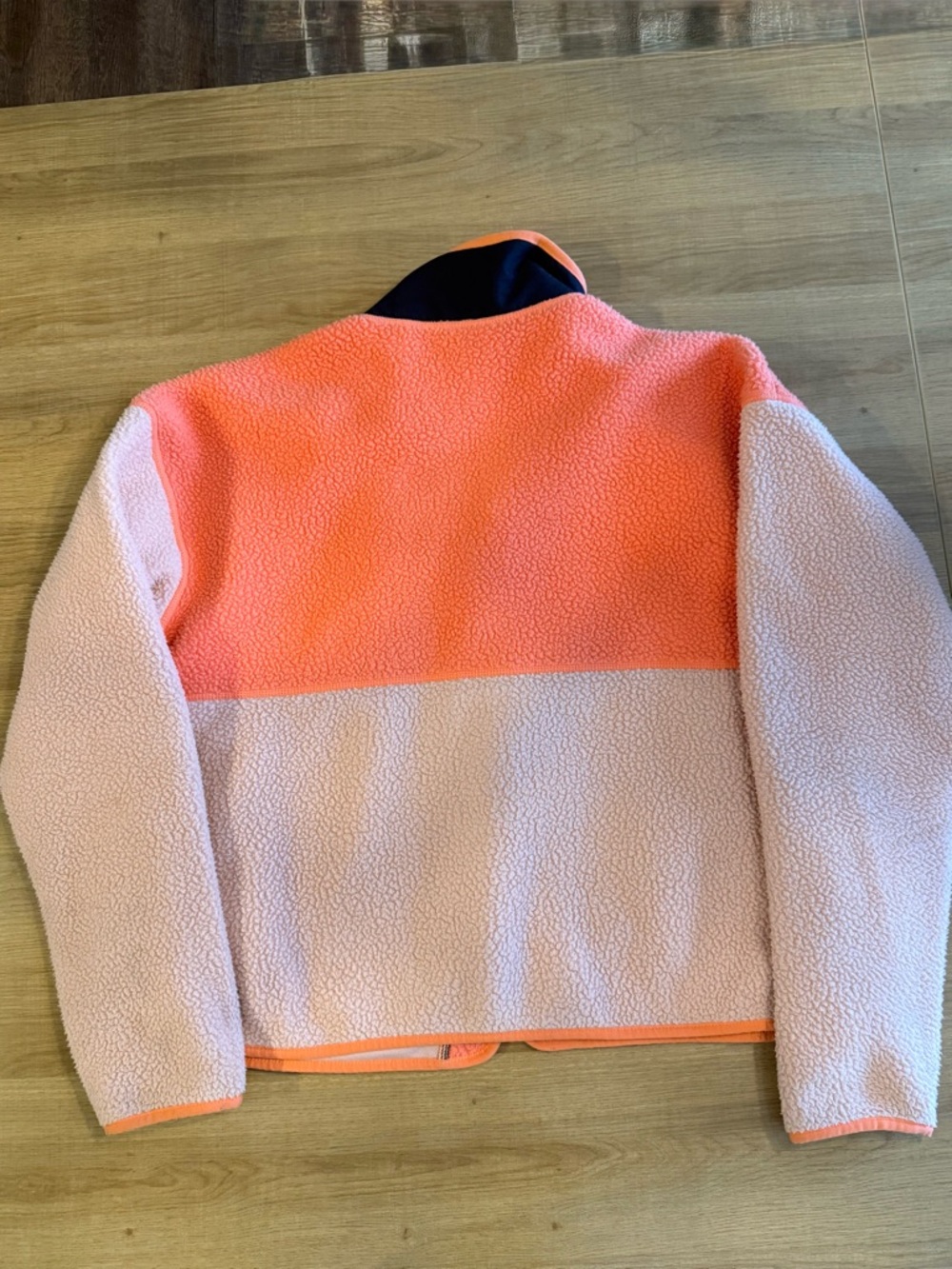 The North Face Coral Sherpa Fleece Jacket with Black Trim - Picture 2 of 4